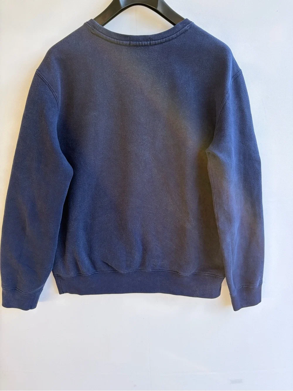 Polo Ralph Lauren Navy Blue Crewneck Sweatshirt Yellow Pony Size L